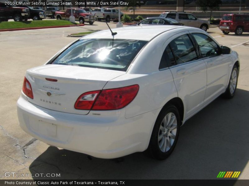 Stone White / Dark Slate Gray 2010 Chrysler Sebring Limited Sedan