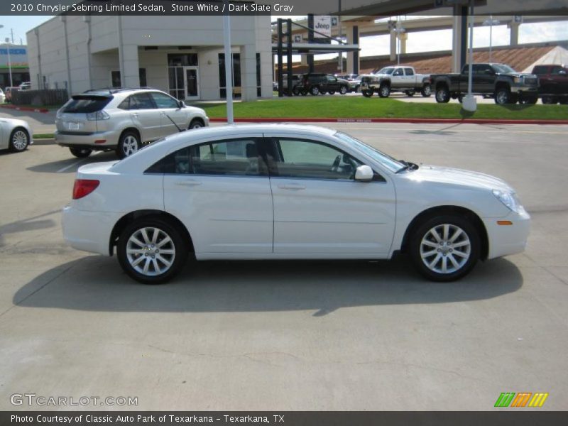 Stone White / Dark Slate Gray 2010 Chrysler Sebring Limited Sedan