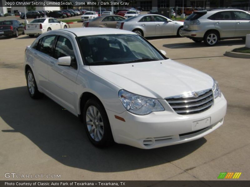 Stone White / Dark Slate Gray 2010 Chrysler Sebring Limited Sedan