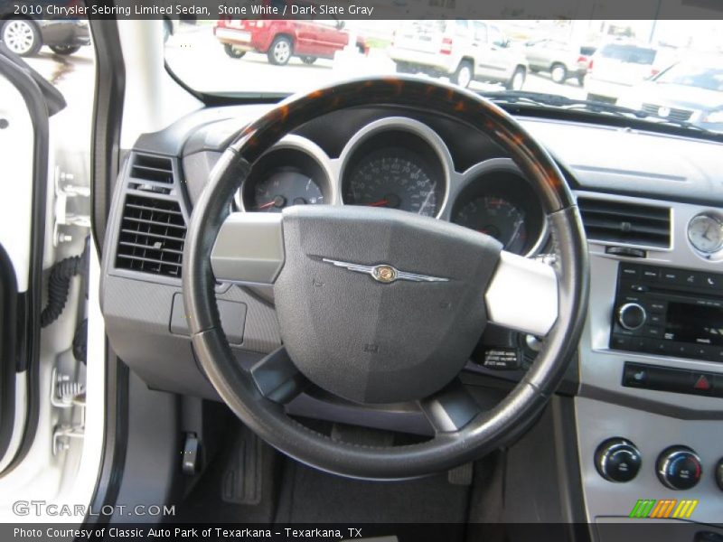Stone White / Dark Slate Gray 2010 Chrysler Sebring Limited Sedan