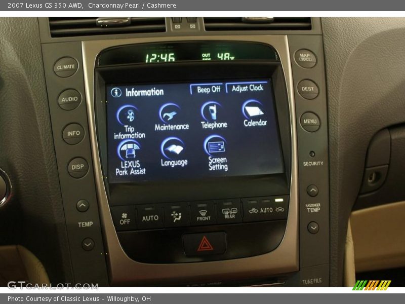 Chardonnay Pearl / Cashmere 2007 Lexus GS 350 AWD