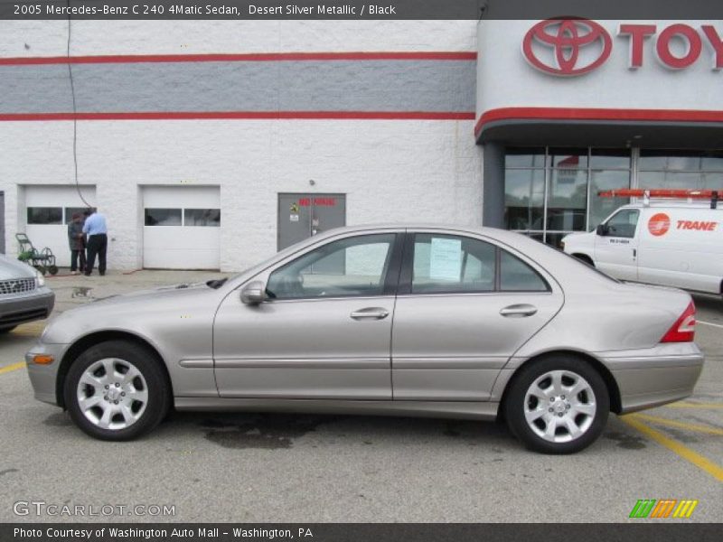 Desert Silver Metallic / Black 2005 Mercedes-Benz C 240 4Matic Sedan