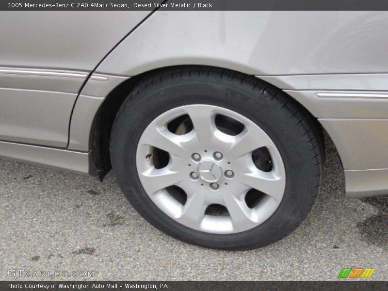 Desert Silver Metallic / Black 2005 Mercedes-Benz C 240 4Matic Sedan