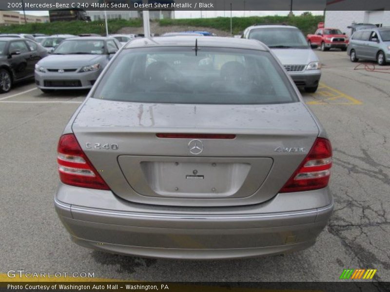 Desert Silver Metallic / Black 2005 Mercedes-Benz C 240 4Matic Sedan