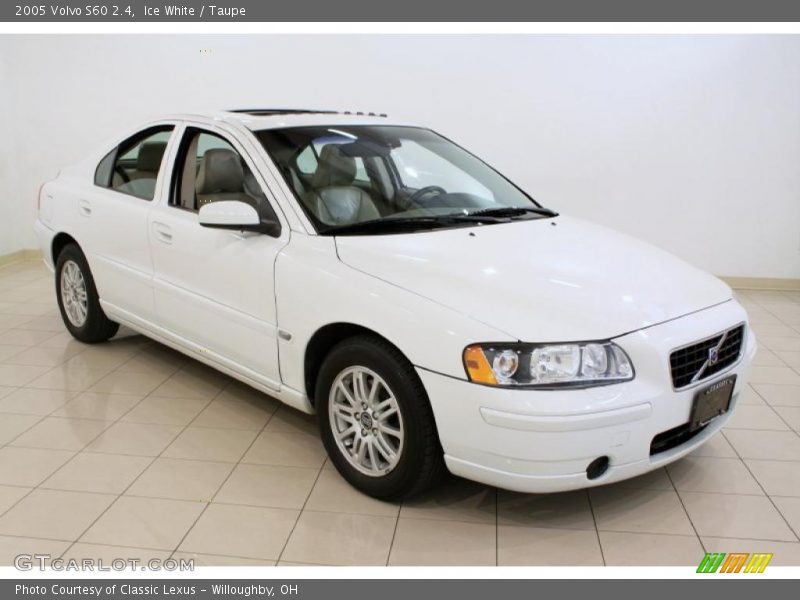 Ice White / Taupe 2005 Volvo S60 2.4