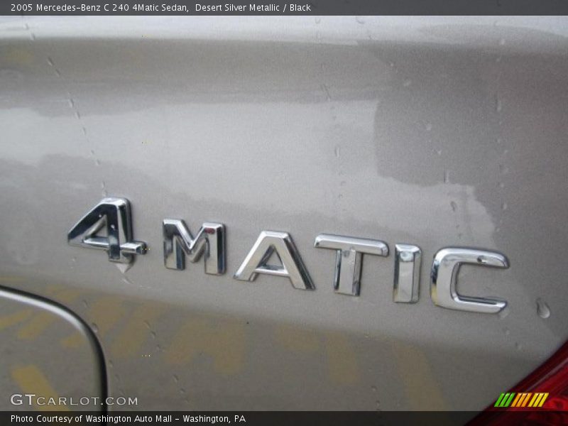 Desert Silver Metallic / Black 2005 Mercedes-Benz C 240 4Matic Sedan