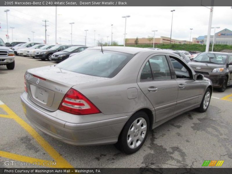 Desert Silver Metallic / Black 2005 Mercedes-Benz C 240 4Matic Sedan