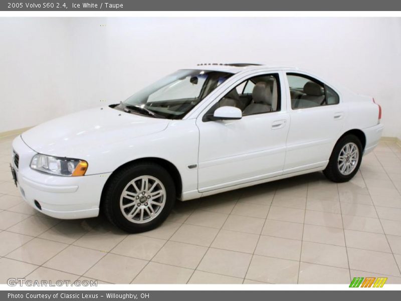 Ice White / Taupe 2005 Volvo S60 2.4