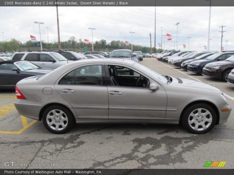 Desert Silver Metallic / Black 2005 Mercedes-Benz C 240 4Matic Sedan