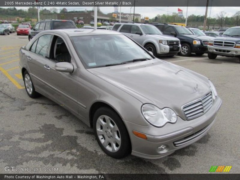 Desert Silver Metallic / Black 2005 Mercedes-Benz C 240 4Matic Sedan