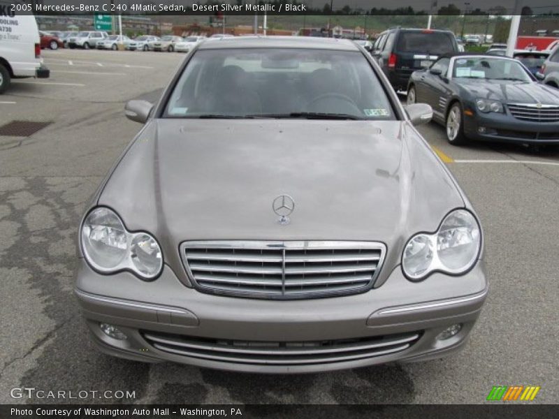 Desert Silver Metallic / Black 2005 Mercedes-Benz C 240 4Matic Sedan