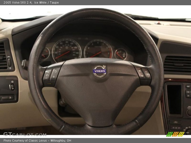 Ice White / Taupe 2005 Volvo S60 2.4
