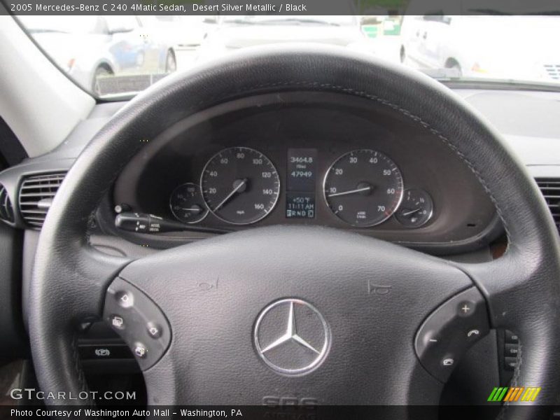 Desert Silver Metallic / Black 2005 Mercedes-Benz C 240 4Matic Sedan