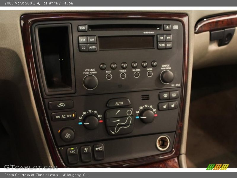Ice White / Taupe 2005 Volvo S60 2.4