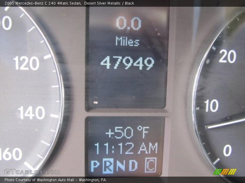 Desert Silver Metallic / Black 2005 Mercedes-Benz C 240 4Matic Sedan