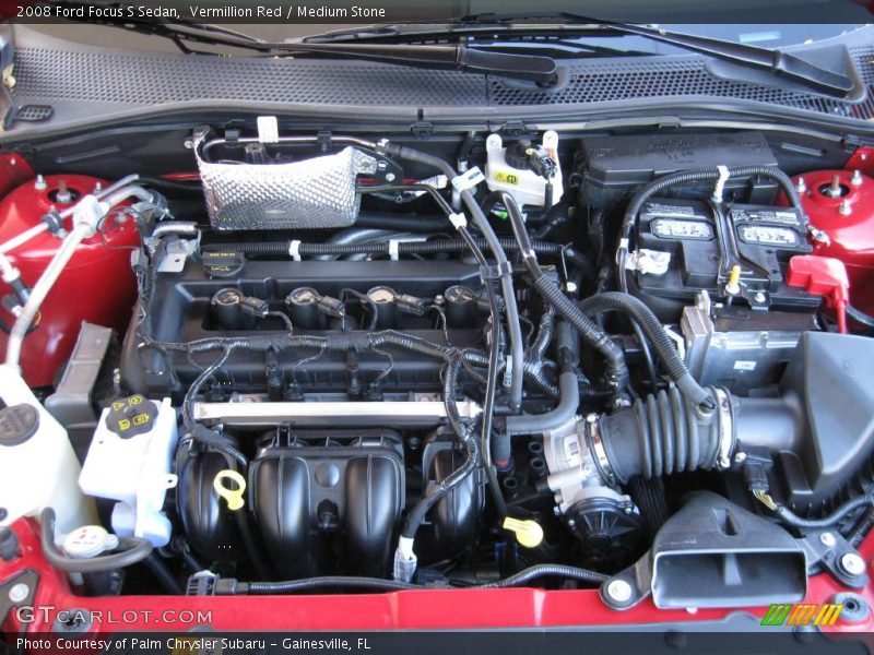 Vermillion Red / Medium Stone 2008 Ford Focus S Sedan