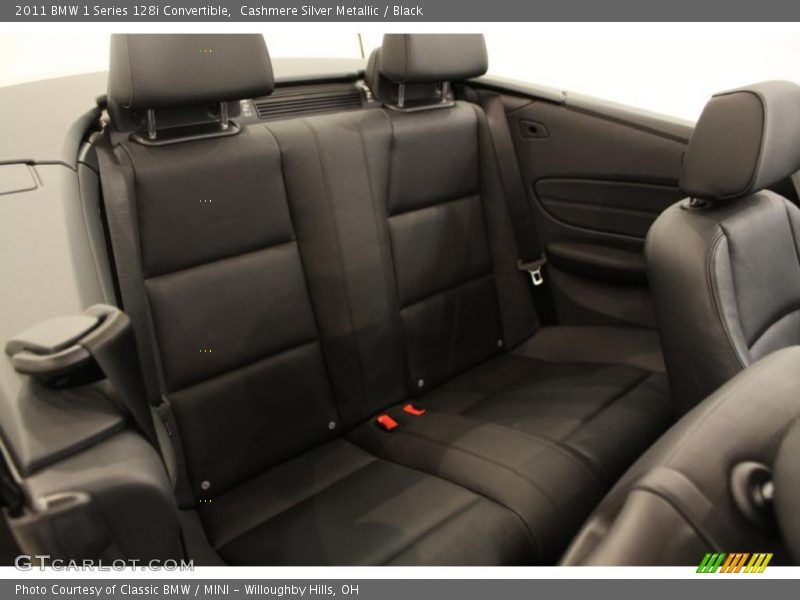 Cashmere Silver Metallic / Black 2011 BMW 1 Series 128i Convertible