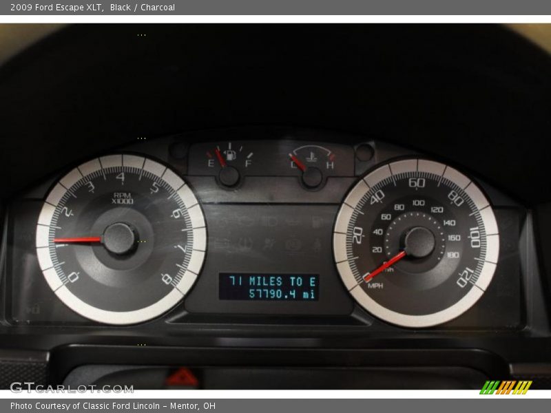 Black / Charcoal 2009 Ford Escape XLT