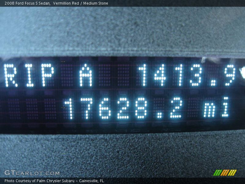 Vermillion Red / Medium Stone 2008 Ford Focus S Sedan