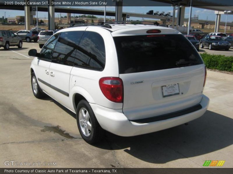 Stone White / Medium Slate Gray 2005 Dodge Caravan SXT