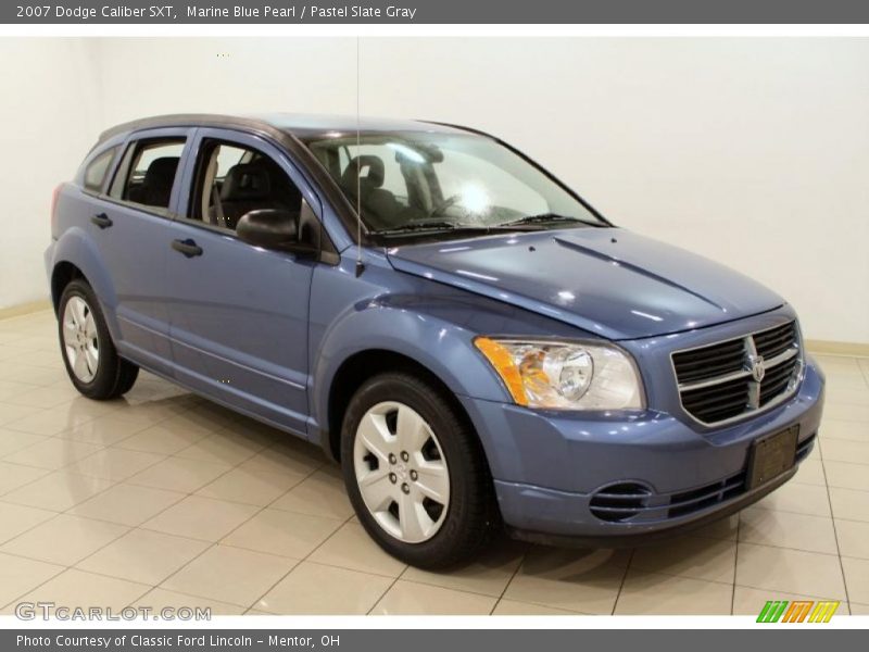 Marine Blue Pearl / Pastel Slate Gray 2007 Dodge Caliber SXT