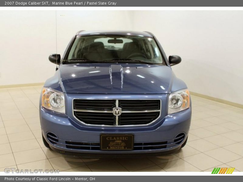 Marine Blue Pearl / Pastel Slate Gray 2007 Dodge Caliber SXT