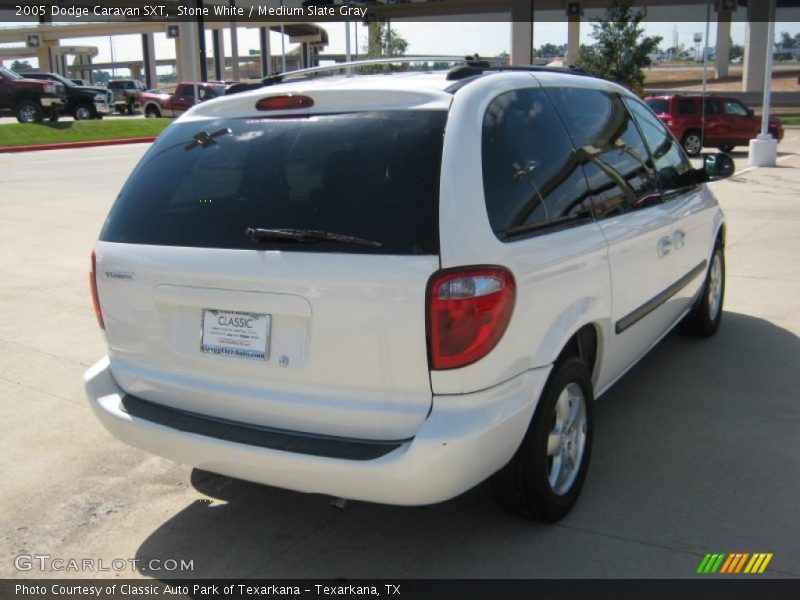Stone White / Medium Slate Gray 2005 Dodge Caravan SXT