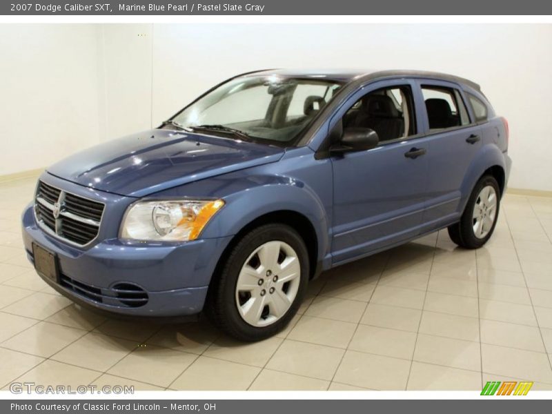 Marine Blue Pearl / Pastel Slate Gray 2007 Dodge Caliber SXT