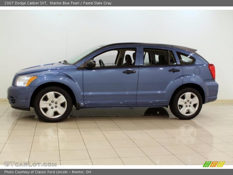 Marine Blue Pearl / Pastel Slate Gray 2007 Dodge Caliber SXT