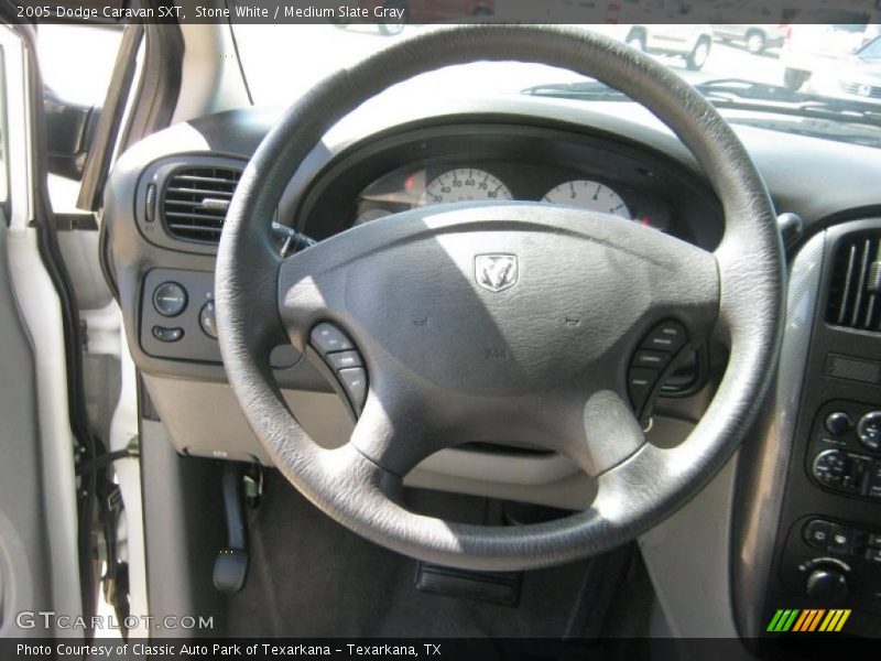 Stone White / Medium Slate Gray 2005 Dodge Caravan SXT
