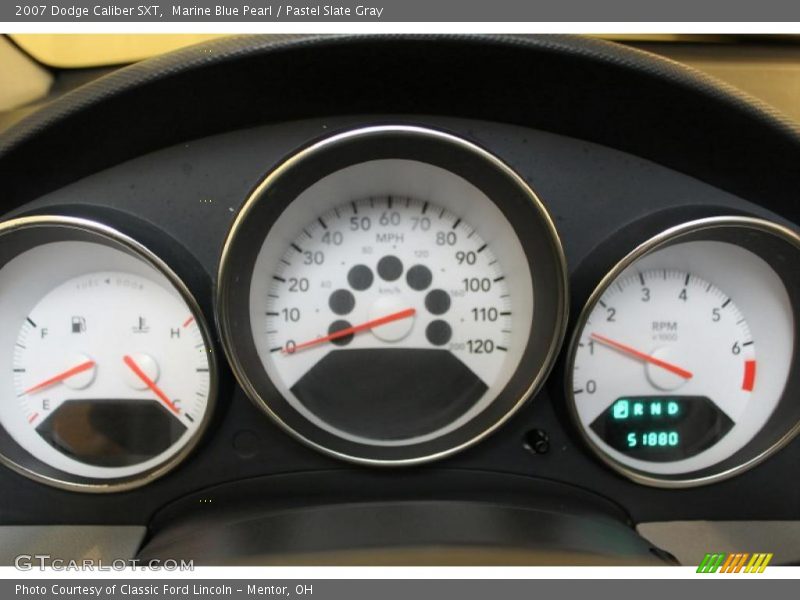 Marine Blue Pearl / Pastel Slate Gray 2007 Dodge Caliber SXT