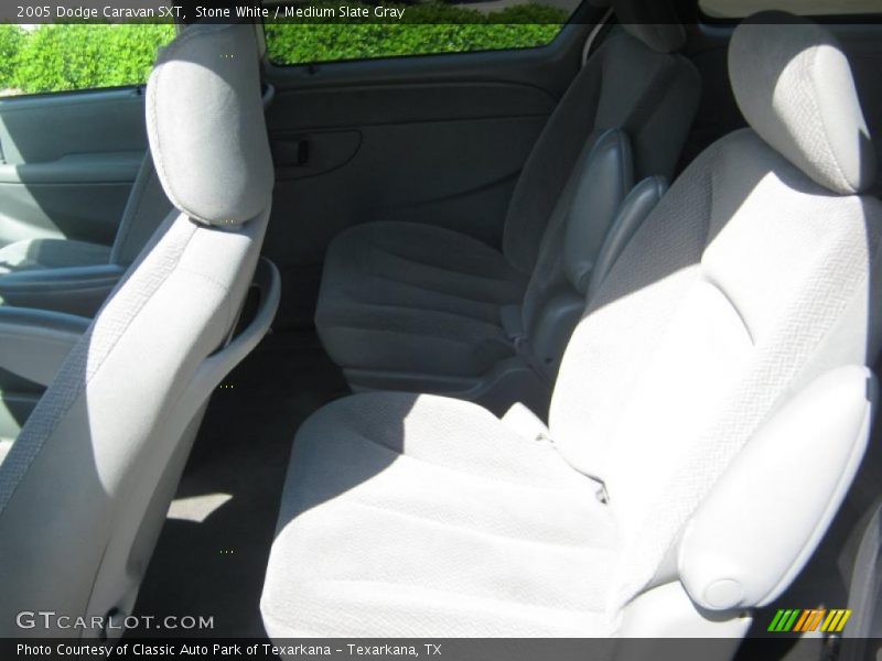 Stone White / Medium Slate Gray 2005 Dodge Caravan SXT