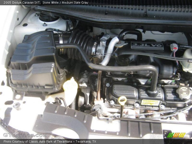 Stone White / Medium Slate Gray 2005 Dodge Caravan SXT