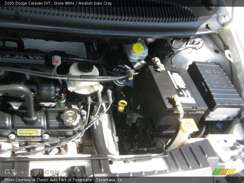 Stone White / Medium Slate Gray 2005 Dodge Caravan SXT