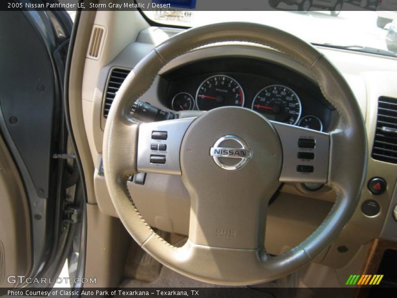 Storm Gray Metallic / Desert 2005 Nissan Pathfinder LE