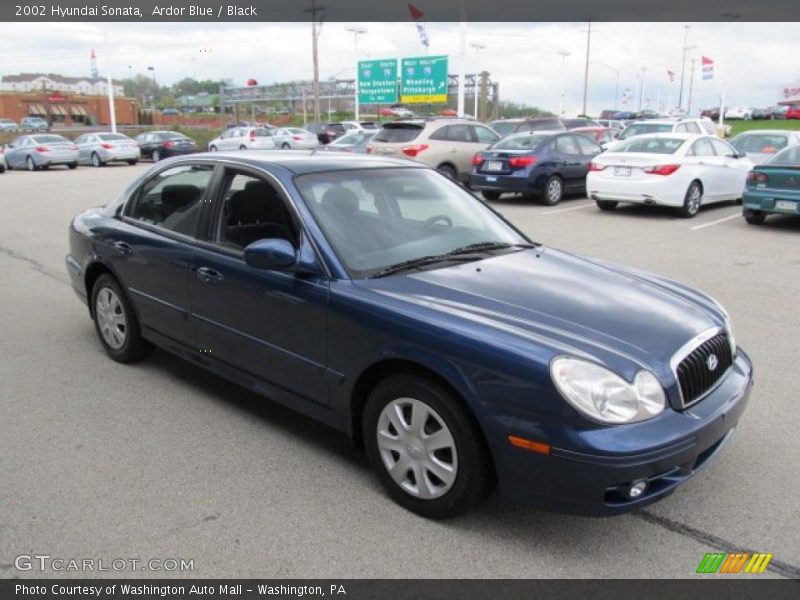 Ardor Blue / Black 2002 Hyundai Sonata