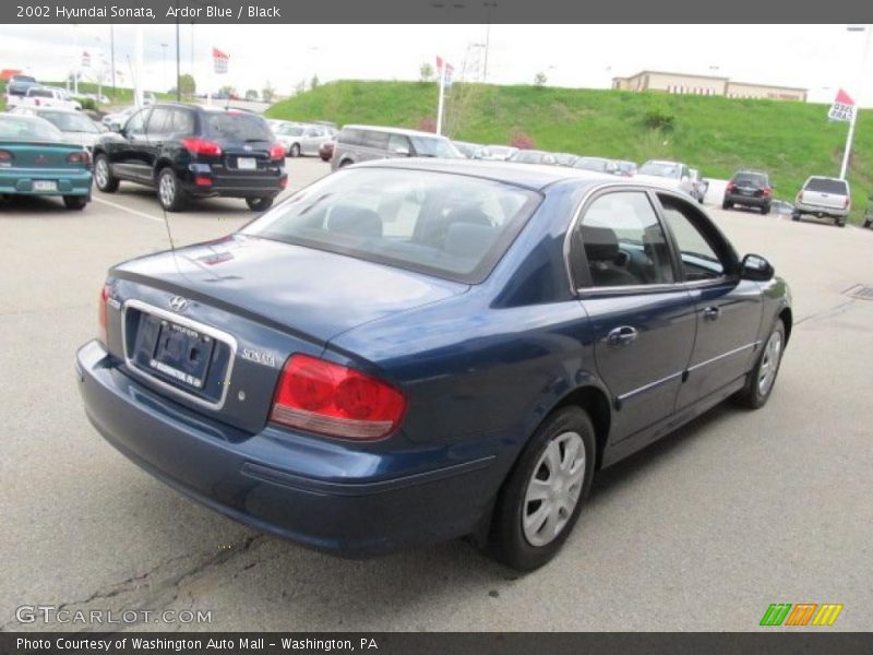 Ardor Blue / Black 2002 Hyundai Sonata
