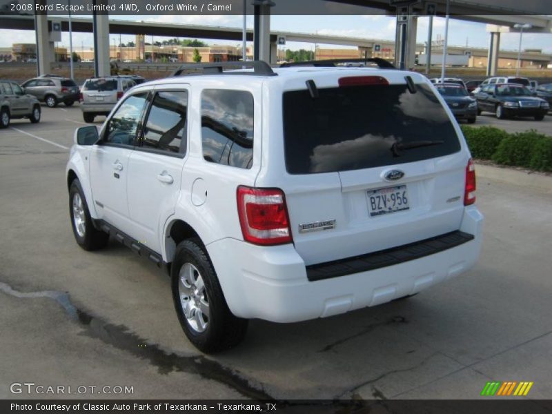 Oxford White / Camel 2008 Ford Escape Limited 4WD