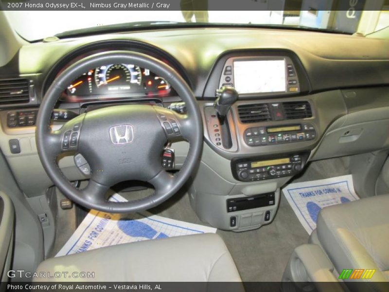 Nimbus Gray Metallic / Gray 2007 Honda Odyssey EX-L