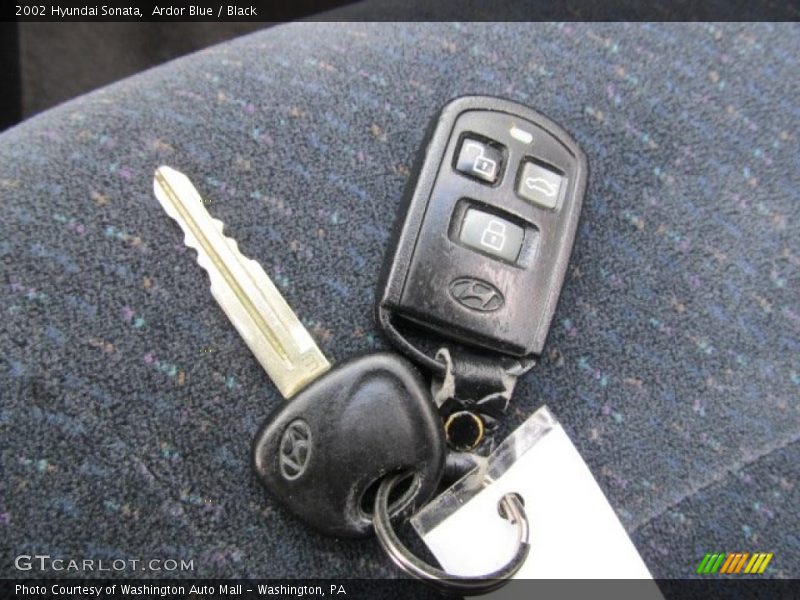 Ardor Blue / Black 2002 Hyundai Sonata