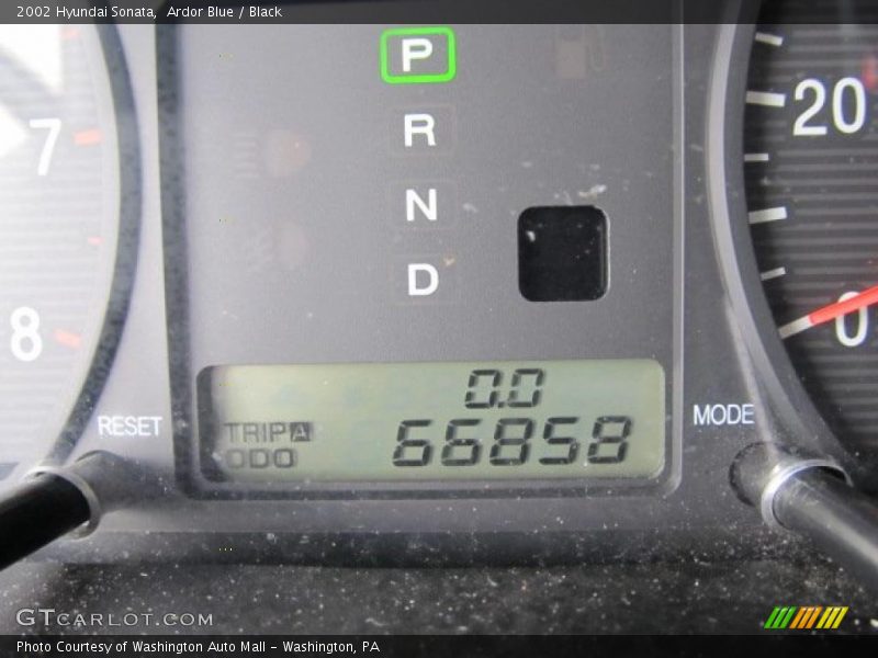 Ardor Blue / Black 2002 Hyundai Sonata