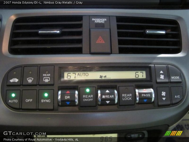 Nimbus Gray Metallic / Gray 2007 Honda Odyssey EX-L