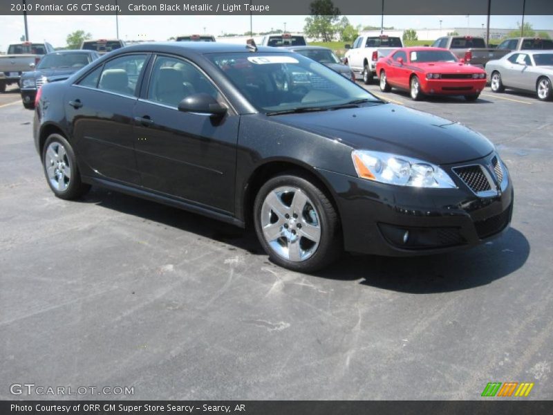 Carbon Black Metallic / Light Taupe 2010 Pontiac G6 GT Sedan