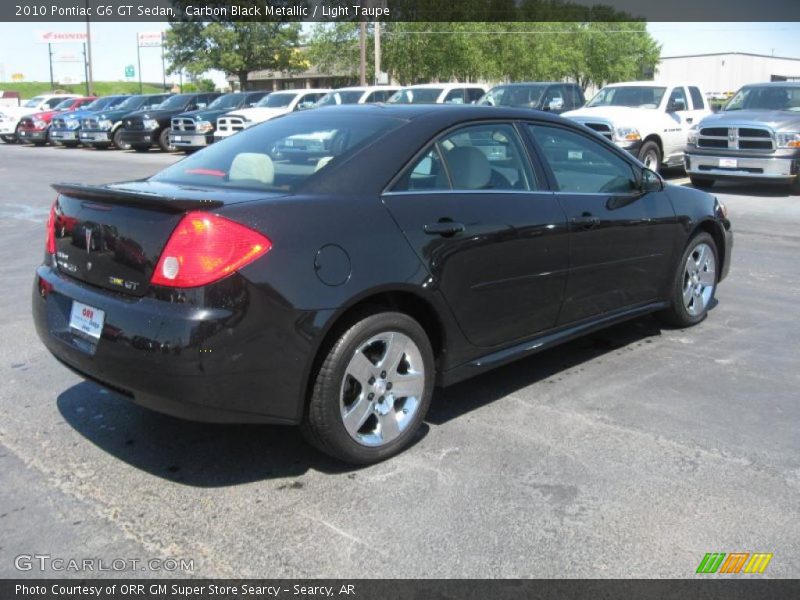 Carbon Black Metallic / Light Taupe 2010 Pontiac G6 GT Sedan