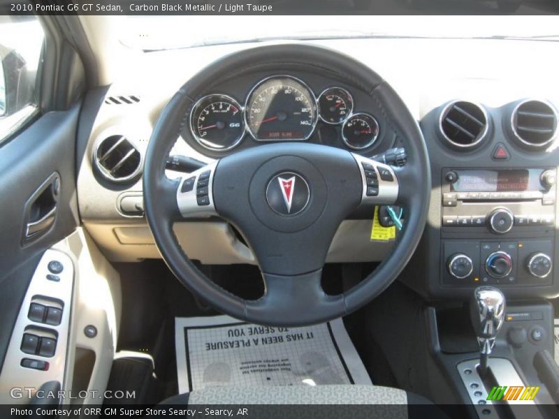 Carbon Black Metallic / Light Taupe 2010 Pontiac G6 GT Sedan