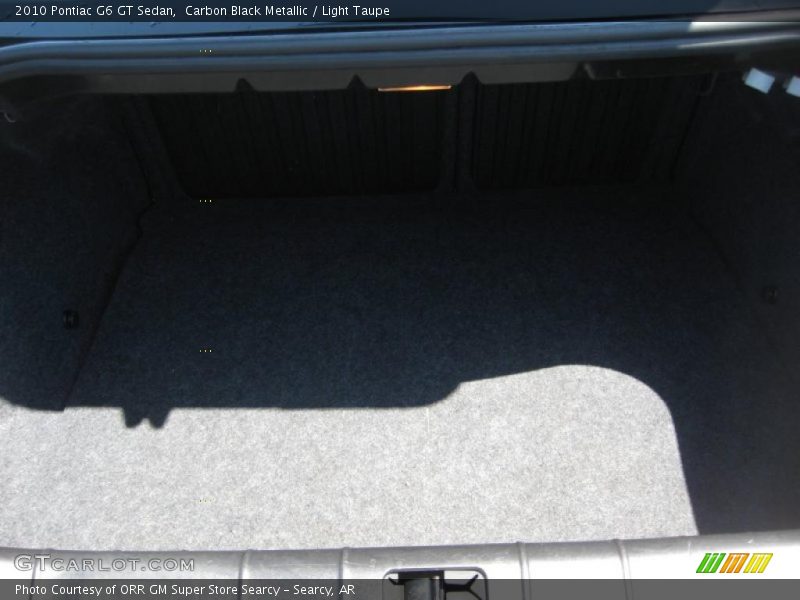 Carbon Black Metallic / Light Taupe 2010 Pontiac G6 GT Sedan
