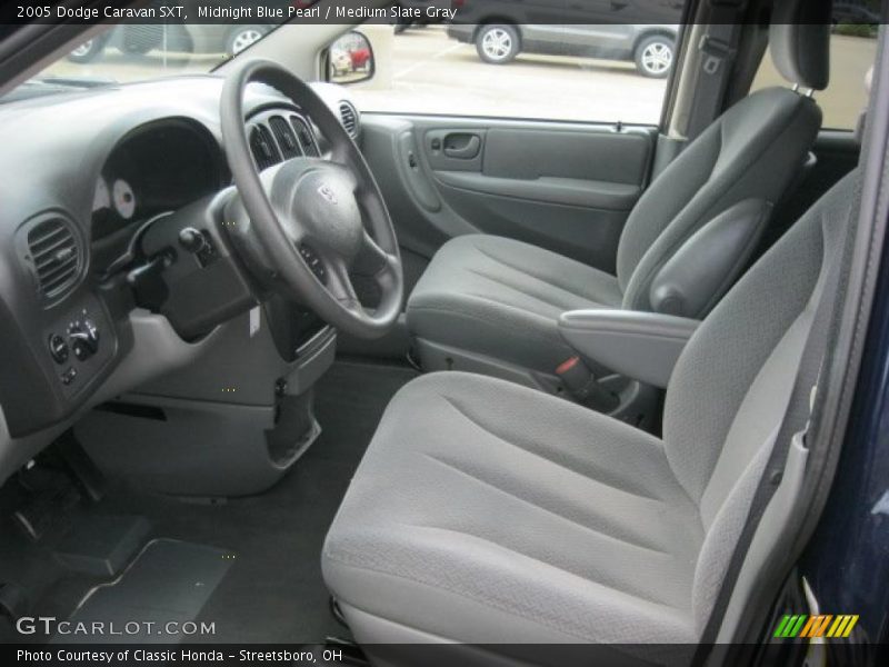 Midnight Blue Pearl / Medium Slate Gray 2005 Dodge Caravan SXT
