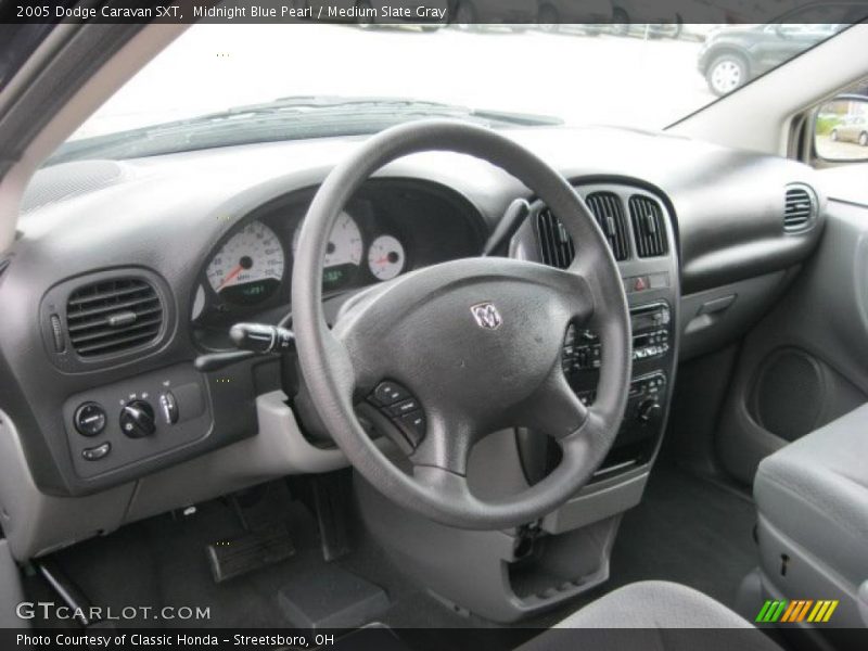 Midnight Blue Pearl / Medium Slate Gray 2005 Dodge Caravan SXT