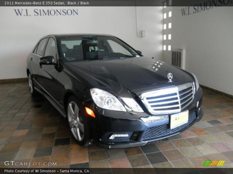 Black / Black 2011 Mercedes-Benz E 350 Sedan