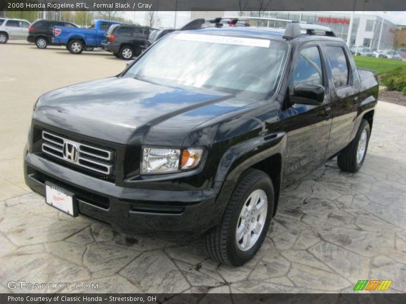 Formal Black / Gray 2008 Honda Ridgeline RTL